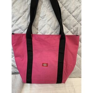 Dickies‎ Pink Tote Bag Shoulder Y2K 2000s Canvas Black Strap Travel